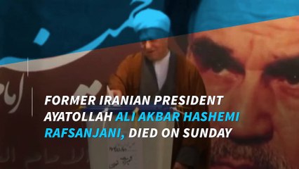 Iran ex-president, Hashemi Rafsanjani, dies at age 82