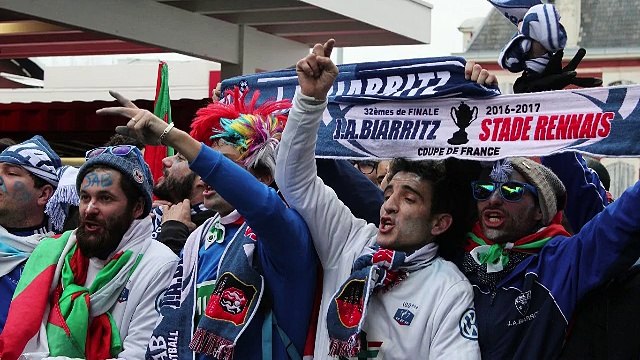 32e de finale de Coupe de France de la Jeanne d'Arc de Biarritz contre Rennes en son et images