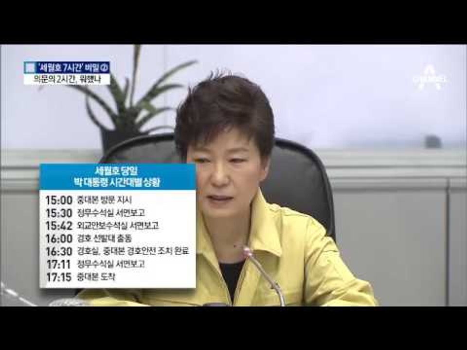 그래도 의문인 세월호 골든타임 2시간