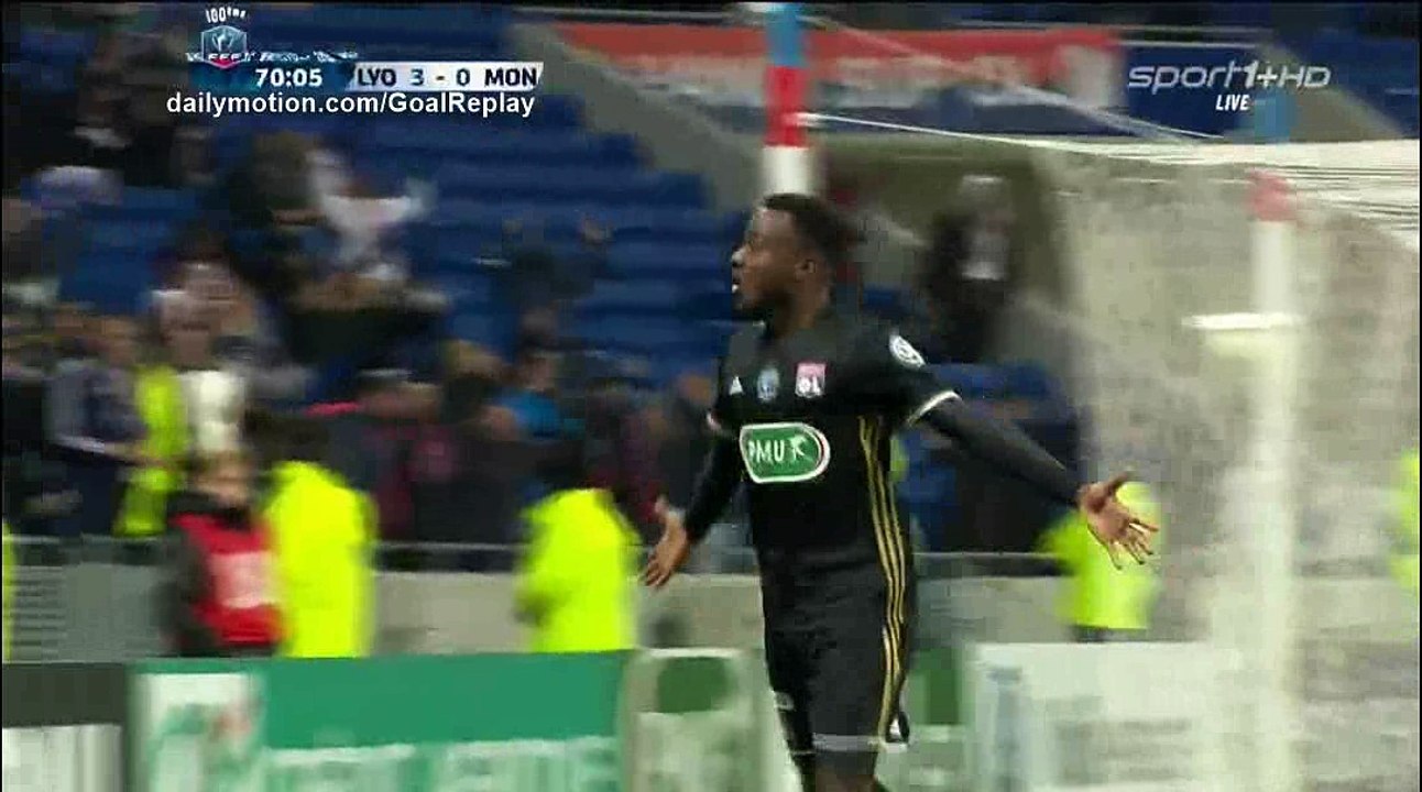 Maxwel Cornet Goal HD - Lyon 4 - 0 Montpellier - 08.01.2017 HD