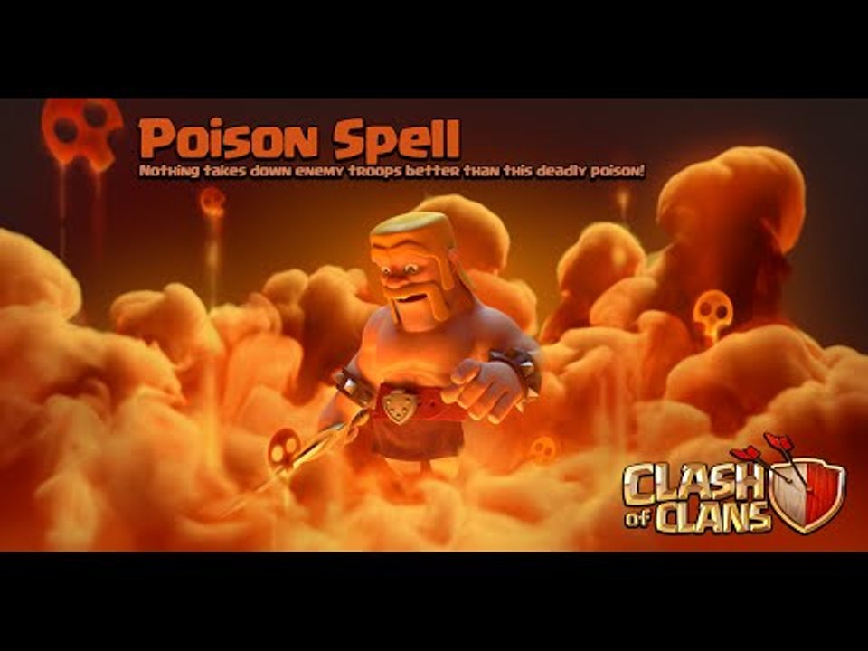 Poison Spell | Dark Spell Factory | Footage Demonstration | Clash of Clans
