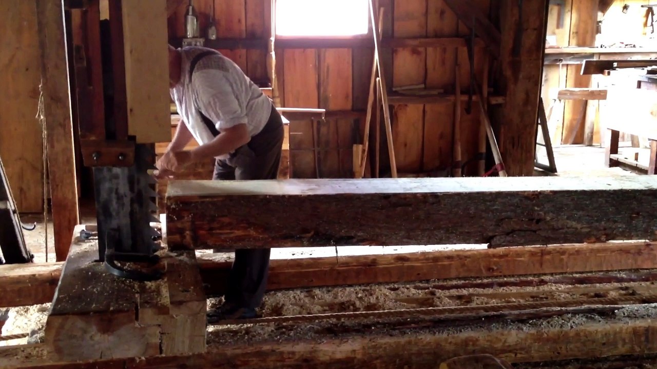 It's amazing what powers this turn of the century sawmill!