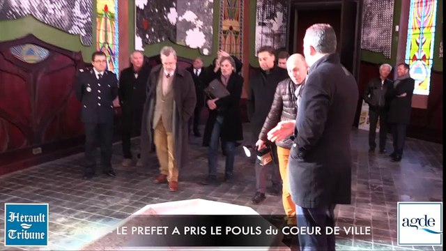 AGDE - LE PREFET A PRIS LE POULS du COEUR DE VILLE