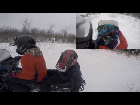 Snowmobiling on the Trails- Riding the Ski-Doo Grand Touring Rotax 580!