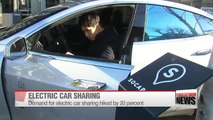 Demand for electric car sharing service rises rapidly