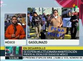 Miles de mexicanos rechazan por octavo día consecutivo alza a gasolina