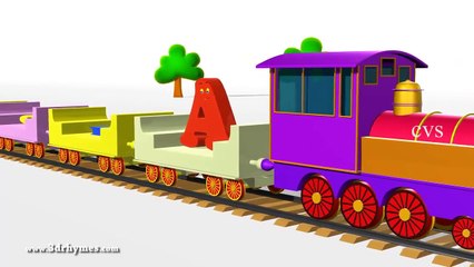 ABCD Alphabet Train song 3D Animation Alphabet ABC Train Songs for children