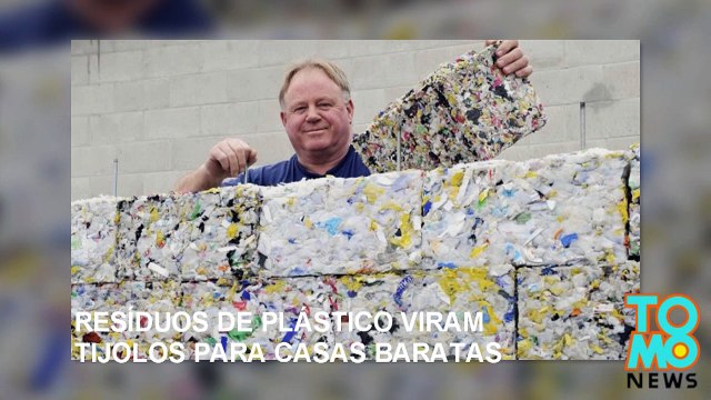Resíduos de plástico podem ajudar a construir casas mais baratas.