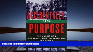 Read  Accidentally, On Purpose: The Making of a Personal Injury Underworld in America  PDF READ