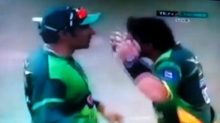 Shahid Afridi and Misbah fight 2016 - YouTube