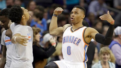 Russell Westbrook Pregame Dance with Cameron Payne RETURNS with ‘Juju on Dat Beat’ & Triple Double