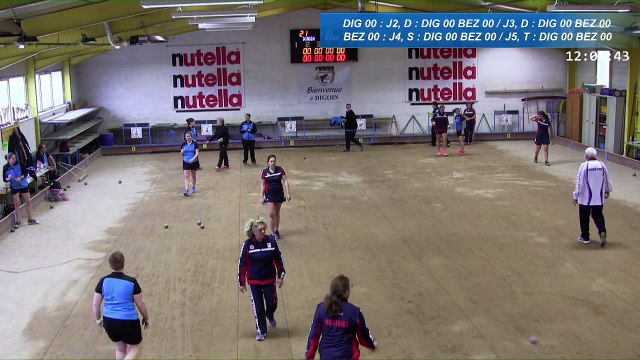 Quatrième tour, Digoin contre Fontaine, Club Elite Féminin, J7, Sport Boules, saison 2016-2017