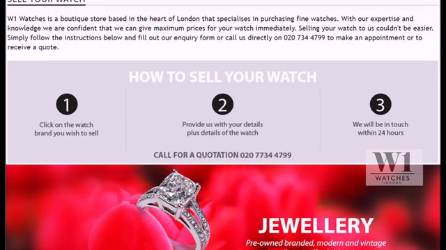 Sell Watches London | Call Now (0207)- (734)- 4799