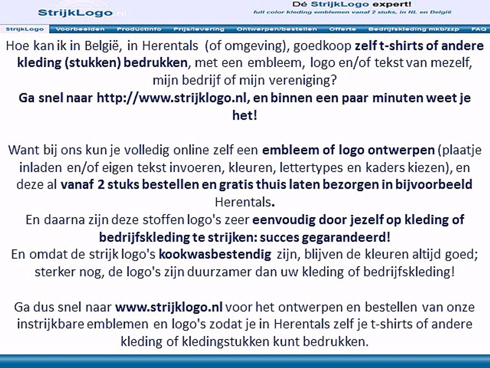 Zelf kleding bedrukken Herentals