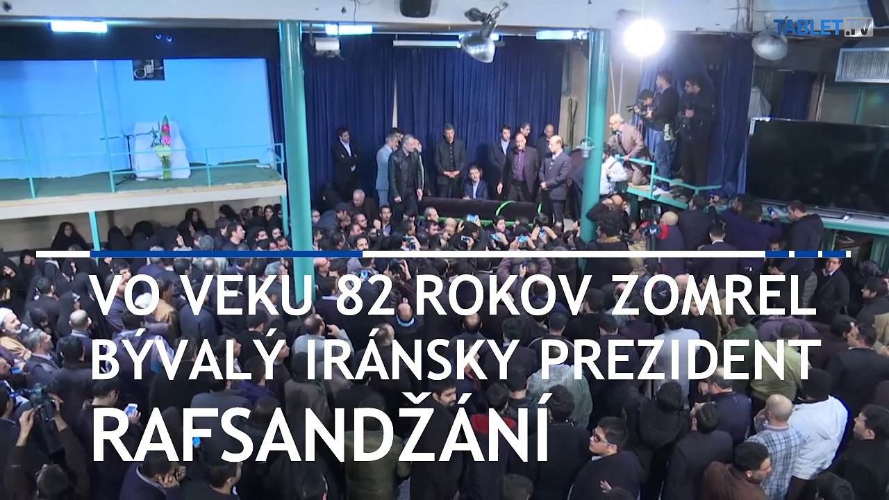 Vo veku 82 rokov zomrel bývalý iránsky prezident Rafsanžání