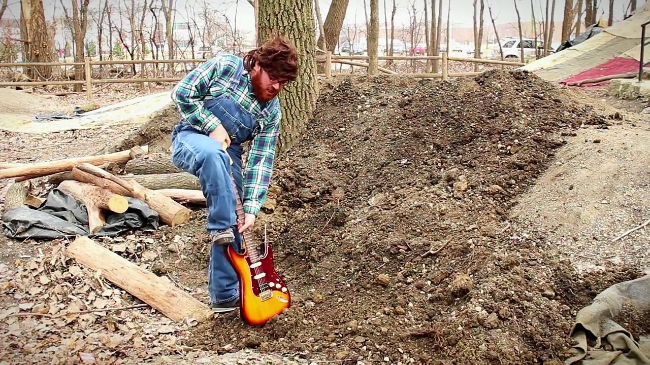 Rage against de Machine joué sur une pelle à 1 corde !
