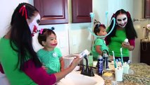 Joker, Bad baby joker baby, & joker girl pranks w/ Frozen Elsa, Crying Baby, Pink spidergi