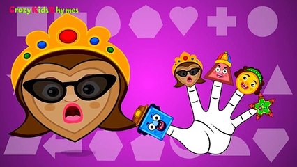 Finger Family (Shapes Finger Family) Nursery Rhyme - Kids Animation Rhymes Songs Finger Family Song