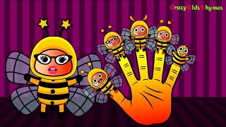 Finger Family Rhymes (Cartoon Honey Bee Finger Family) Finger Family Songs full HD