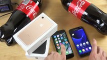 iPhone 7 vs. Samsung Galaxy S7 Coca-Cola Freeze Test 9 Hours! Will They Survive-!