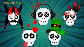 Funny Skull Finger Family Nursery Rhyme for Children _ Rhymes for Children Cartoons[1]