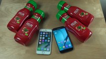 iPhone 7 vs. Samsung Galaxy S7 Ketchup Freeze Test 19 Hours! Who Is Best-!