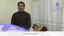 Baby Babel Zehra’s Father Mr Ezat Mir from Afghanistan Speaks About His Daughter