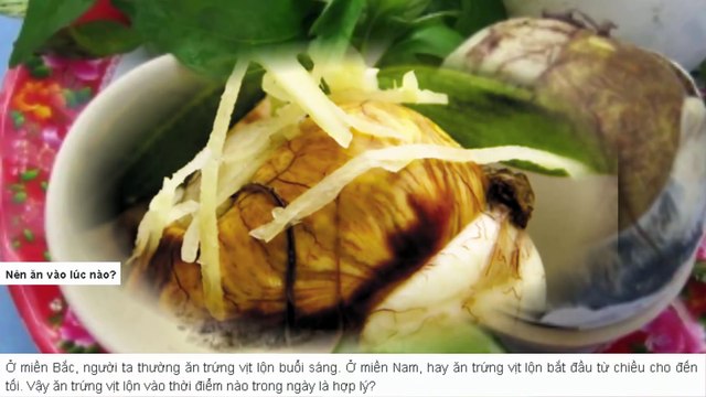 Vì sao bạn nên ăn trứng vịt lộn vào buổi sáng