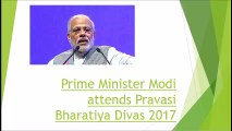 Prime Minister Modi attends Pravasi Bharatiya Divas 2017