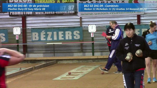 Second tour, premier tir de précision, Béziers contre Digoin, Club Elite Féminin, J5, saison 2016-2017