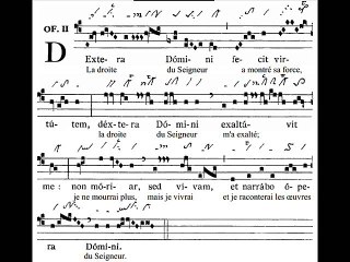 Offertorium Dextera Domini, Dominica III TpA (3 TO)