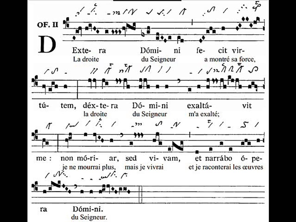 Offertorium Dextera Domini, Dominica III TpA (3 TO)