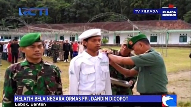 Melatih Bela Negara Ormas FPI, Dandim Dicopot
