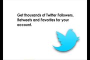Buy Twitter Followers, Retweets, Favorites, etc at cheap price.