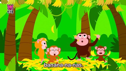 Monkey Bananas _ 몽키 바나나송 _ 동물 동요 _ 핑크퐁! 인기동요-2OoCyP952vU