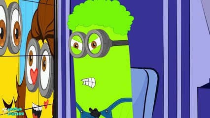 Minions Vs Hulk in Gym Funny Prank Cartoon! Finger Family #Minions Songs Nursery Rhymes_14