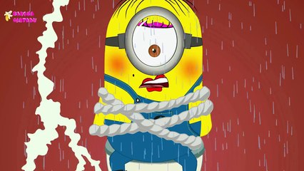 Minions Vs Hulk in Gym Funny Prank Cartoon! Finger Family #Minions Songs Nursery Rhymes_85