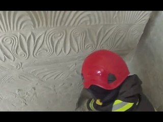 Macerata - Terremoto, recupero lastre Chiesa di San Lorenzo (09.01.17)