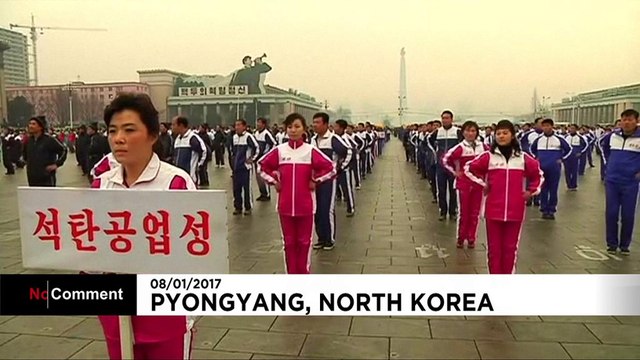 Exercising their right to keep fit? North Korea holds first sports day of year