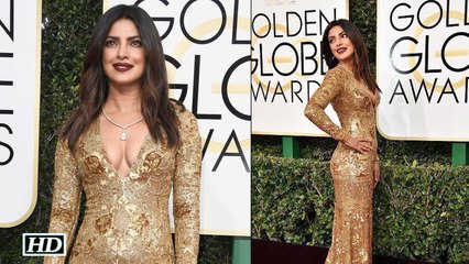 Sexy Priyanka Chopra slays at Golden Globes 2017 | Watch Video
