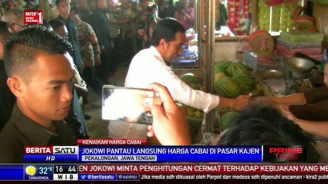 Jokowi Cek Langsung Harga Cabai di Pekalongan