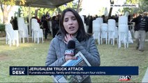 Jerusalem : funerals underway, family and friends mourn four victims