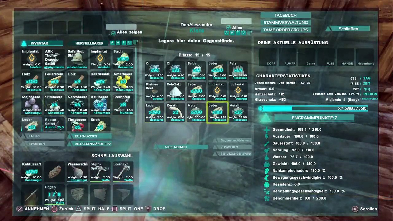 DonAleszandro's ARK Survival Evolved : ««-Überleben mit Don Rambo dem Spartaner-»» (710)