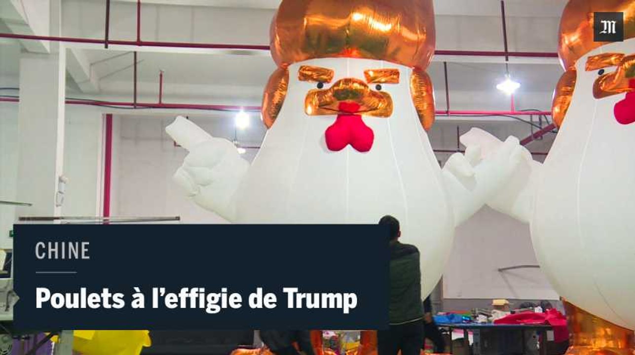 En Chine, des sculptures gonflables de Trump pour l'année du Coq