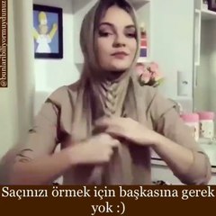 Saçlarınızı örmek için kimseye ihtiyacınız yok