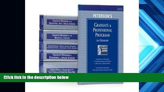 Read Book Graduate Guide Set (6vols) 2008 (Peterson s Graduate   Professional Programs) Peterson