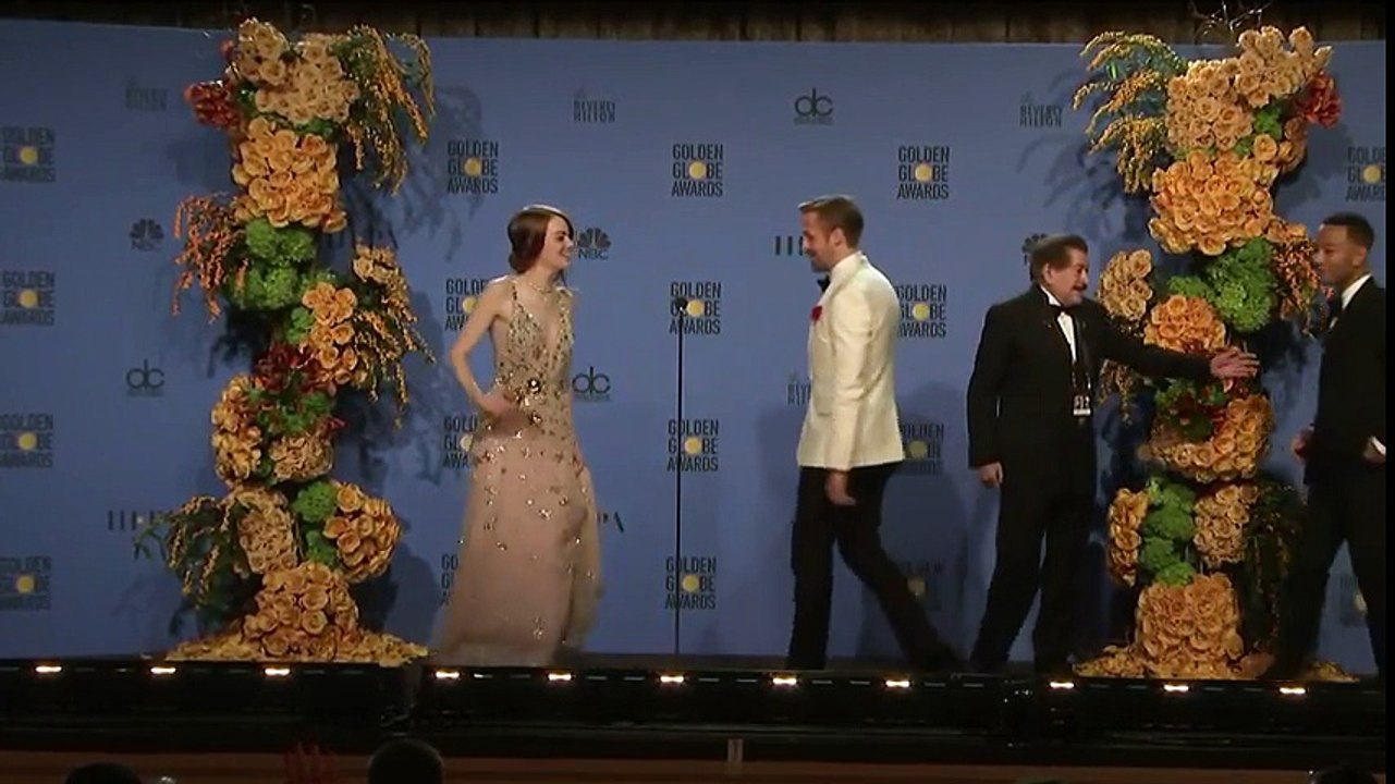 Ryan Gosling, Emma Stone & La La Land - Golden Globes 2017 - Full Backstage Interview
