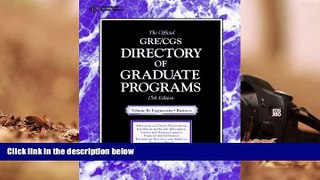 Read Book The Official Gre Cgs Directory of Graduate Programs: Engineering, Business (15th ed)