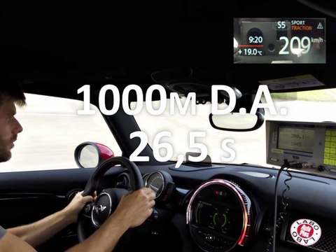 1000 mètres départ arrêté en Mini John Cooper Works