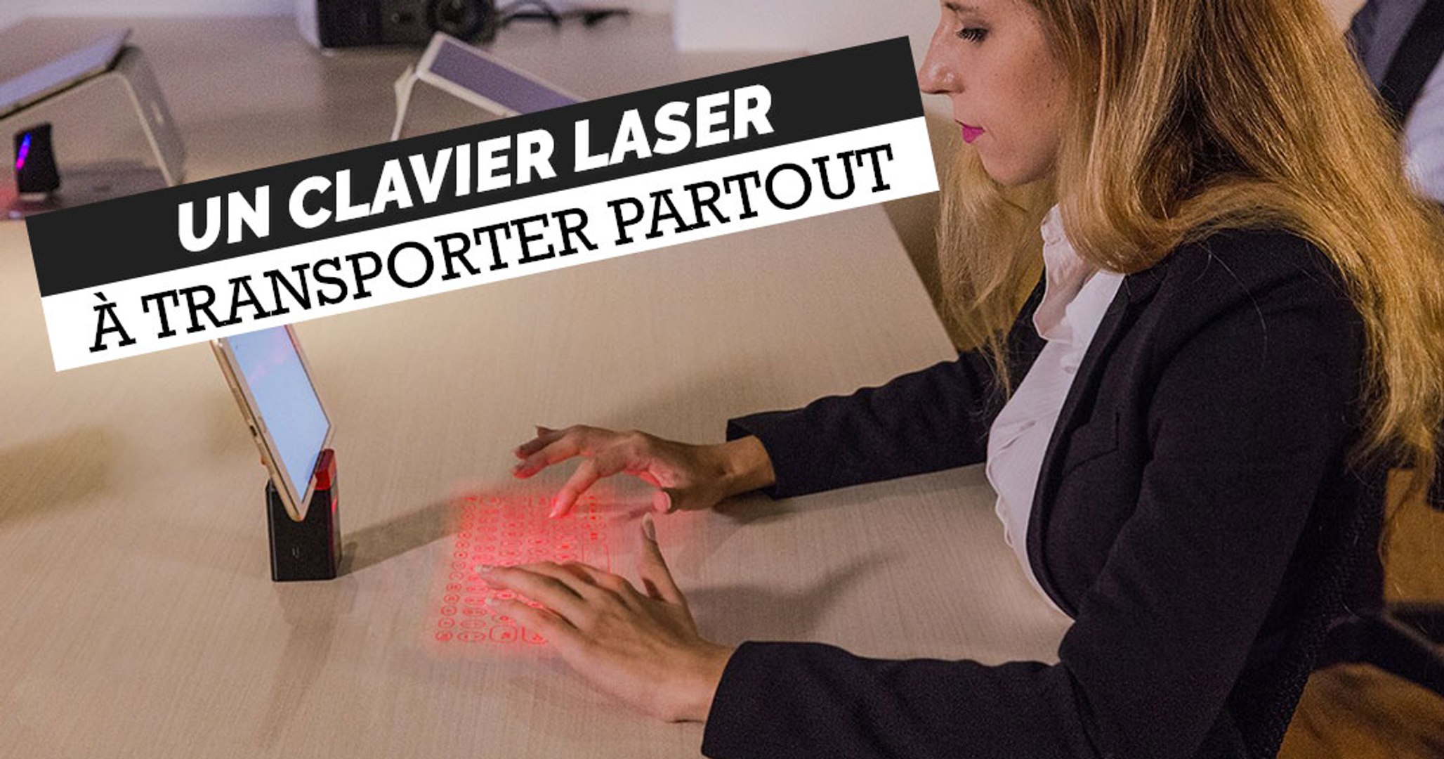 Ce clavier à projection laser est si petit qu'il rentre dans votre poche !  - Vidéo Dailymotion